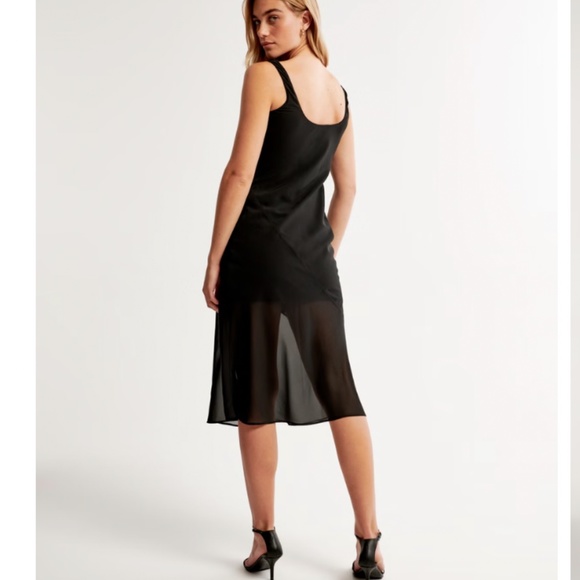 NWT Abercrombie & Fitch Cowl Neck Midi OR Maxi Dress - Picture 2 of 8